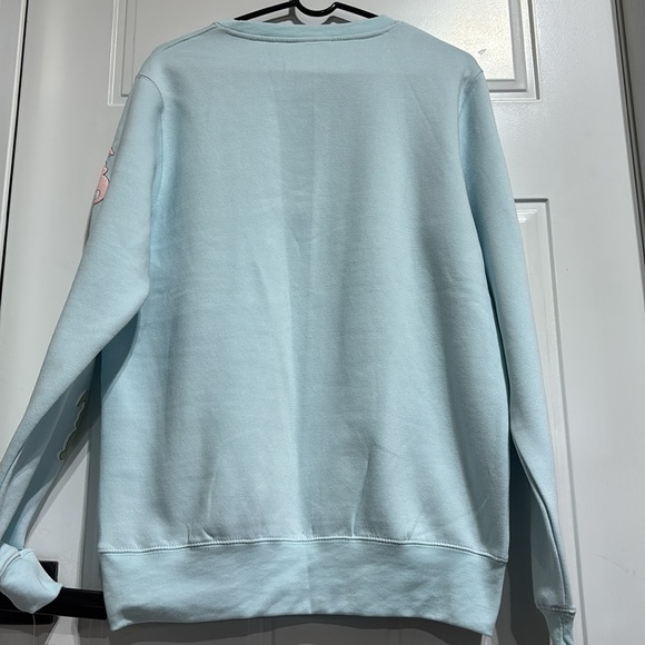 Pacific & Co. Oversized Sweatshirt,pullover,pastel bunnies,rib cuff/waist,fleece - Picture 7 of 12
